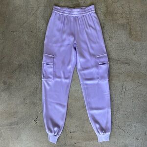 Dede Smocked-Waist Cargo Pants